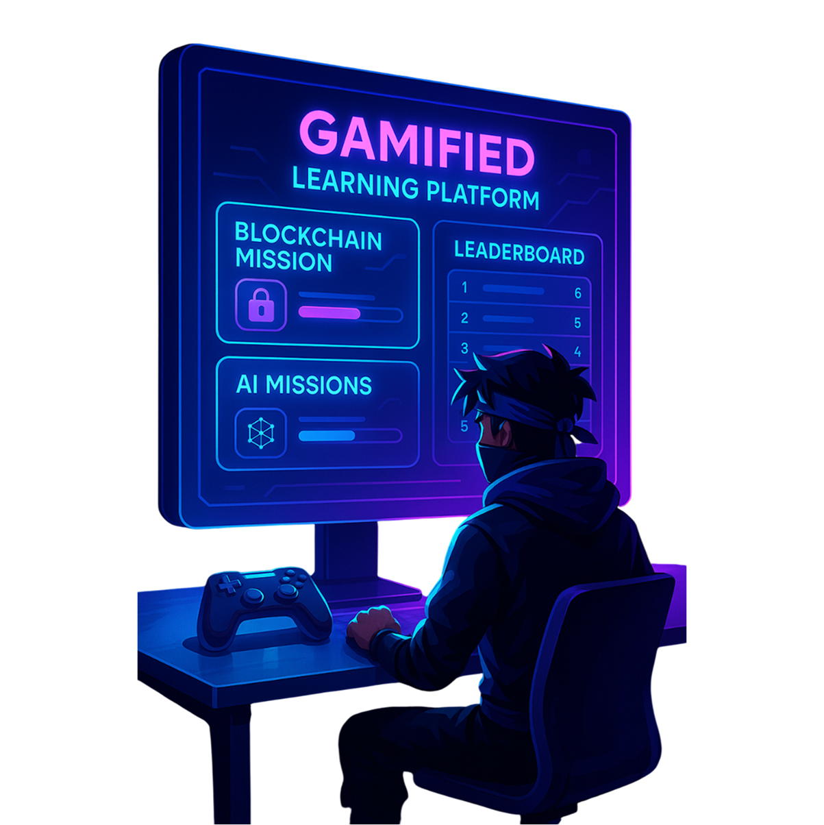 Laptop showing Web3 development interface